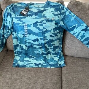 Salt Life Blue Camo Long Sleeve Shirt